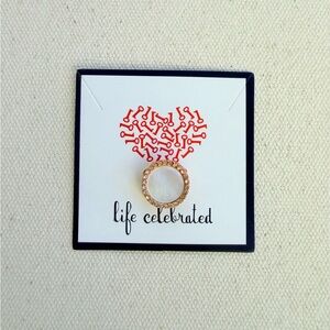 *Mother of Pearl Round Charm* Keep Collective RETIRED Rose Gold